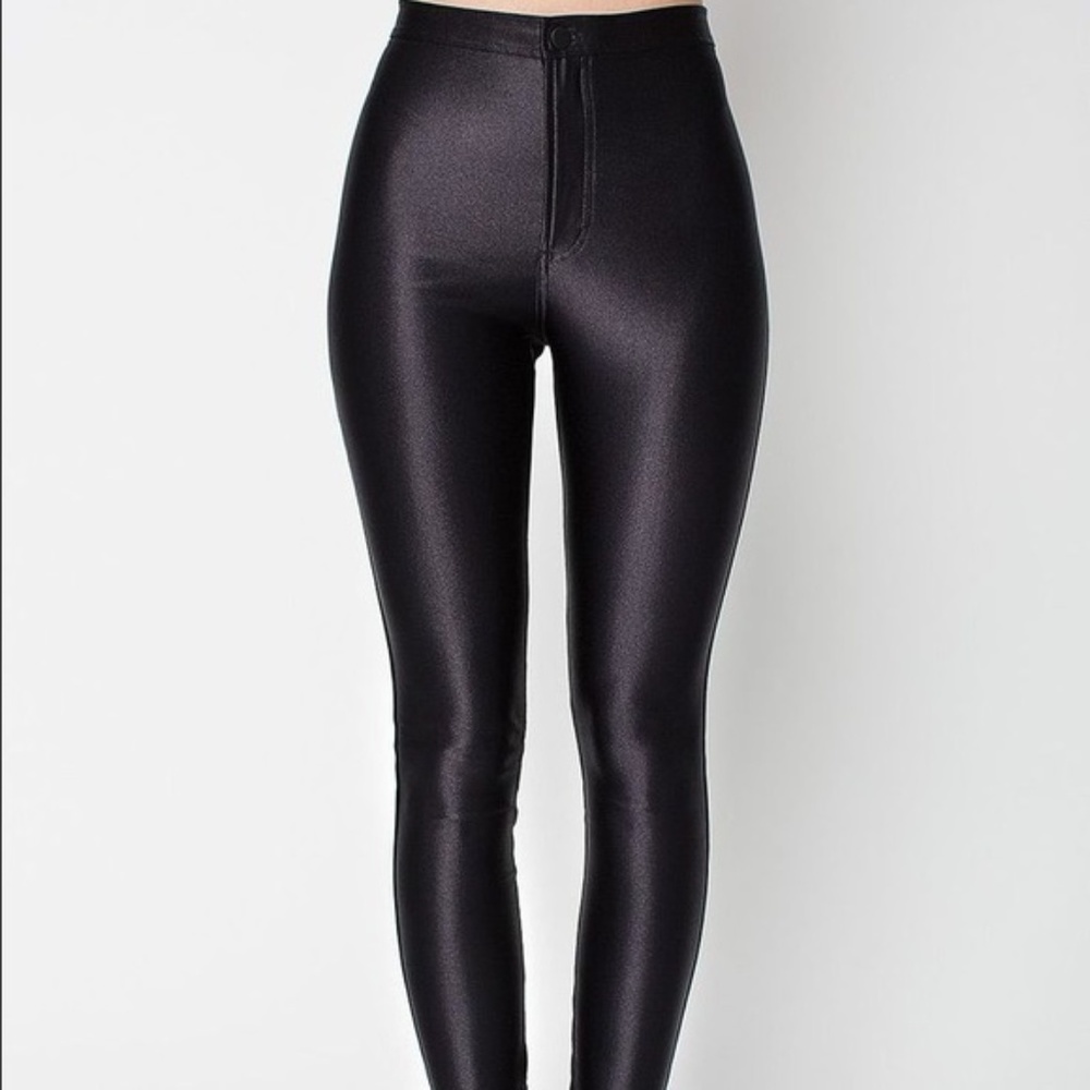 American Apparel black disco pant